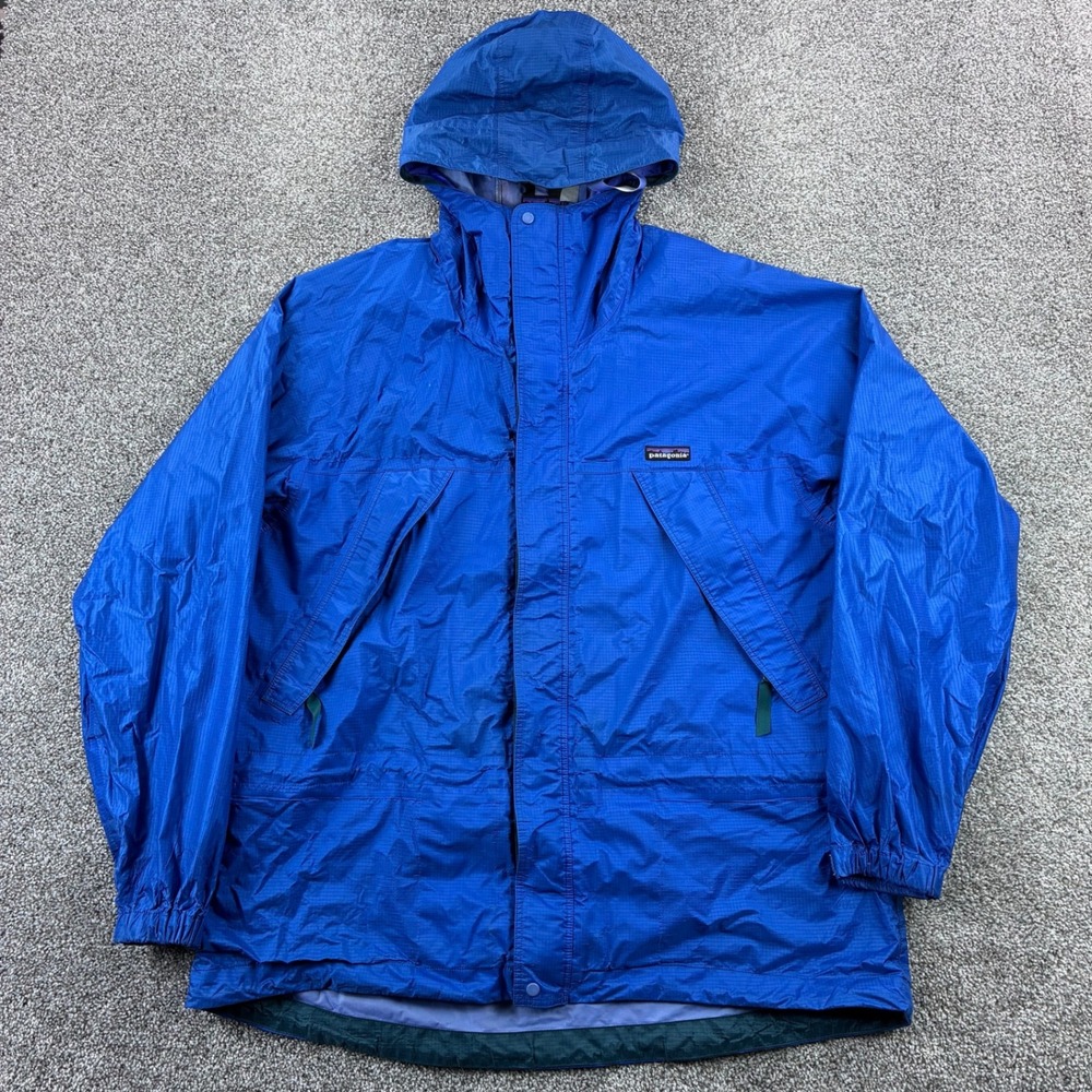 Vintage Patagonia Super Pluma Gridman Rain Jacket Mens XL Ripstop Hooded 83490